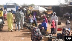 Des populations déplacées dans le village de Farié, au sud du Niger, près du Burkina Faso.
