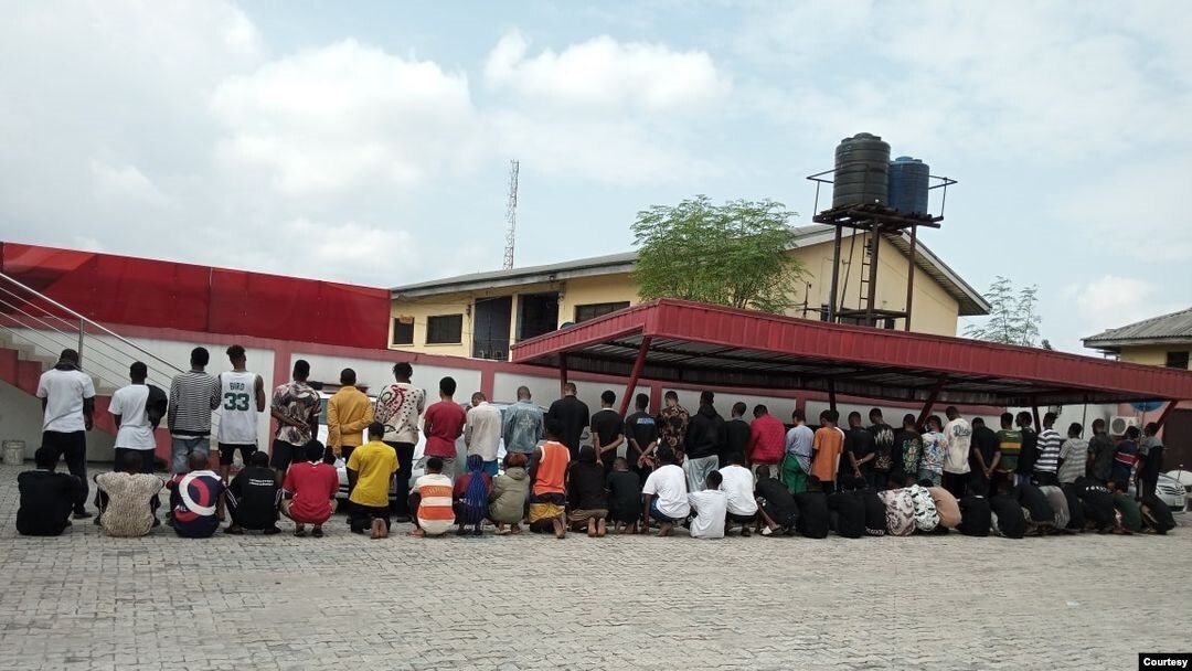 Mutanen da EFCC take tuhuma da laifukan damfara ta yanar gizo (Hoto: Facebook/EFCC)