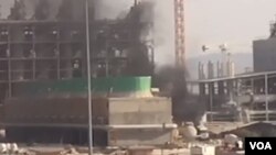 انفجار مخازن کارخانه کربنات سدیم فیروزآباد فارس
