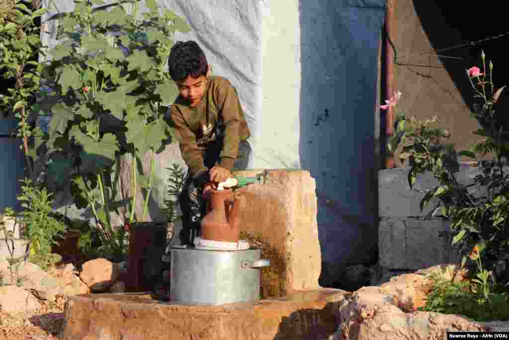 Rewşa nebaş ya Zarokên Efrînî yên li penageha Şehba dimînin