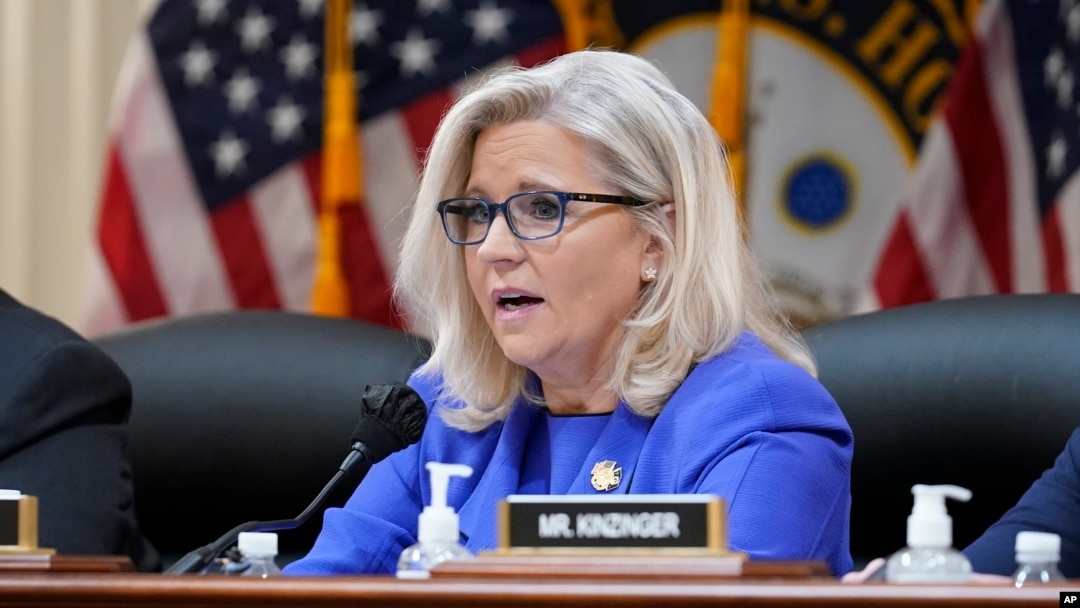 Vice Chair Liz Cheney, R-Wyo., gives her opening remarks as the House select committee investigating the Jan. 6 attack on the U.S. Capitol holds its first public hearing to reveal the findings of a yearlong investigation, at the Capitol in Washington, June 9, 2022.