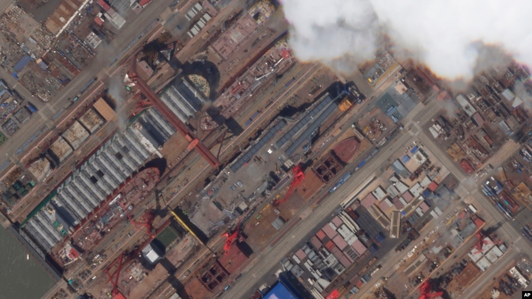 Satellite Images Suggest New Chinese Carrier Close to Launch