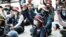 Members of the Cargo Truckers Solidarity union take part in a protest in front of Kia Motor's factory tin Gwangju, South Korea, June 10, 2022. 
