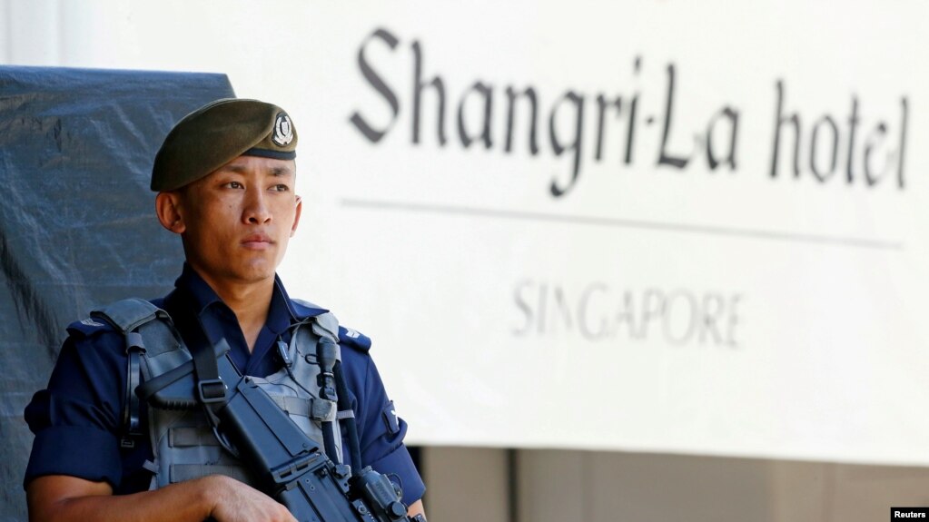 Đối thoại an ninh châu Á Shangri La đang diễn ra tại Singapore, nơi hai bộ trưởng Quốc phòng Mỹ-Trung gặp nhau lần đầu tiên