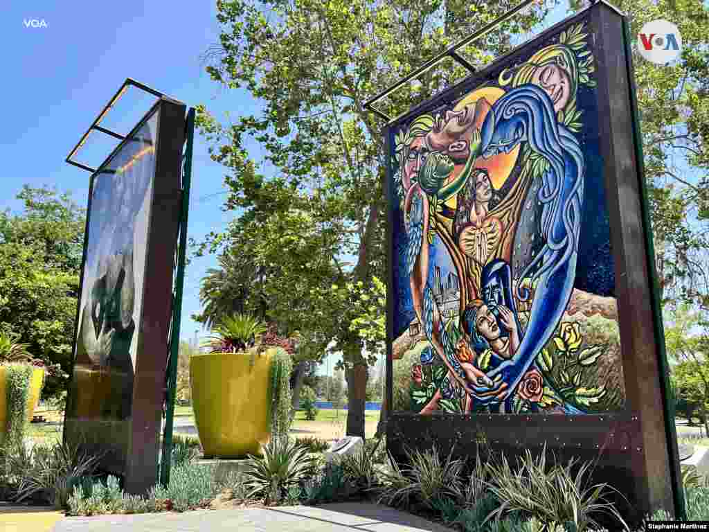 El arte hispano que decora las calles de Los Ángeles le da estos días la bienvenida a los jefes de Estado de todo el continente
