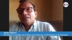 Javier Najarro, periodista y fundador de la Mesa de Protección a Periodistas en El Salvador