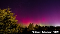 Northern lights in Northern Virginia.