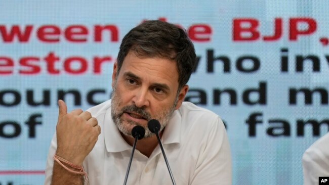 রাহুল গান্ধির ধর্মনিরপেক্ষ কংগ্রেস দলও আগের তুলনায় কম মুসলিম প্রার্থীকে মনোনয়ন দিচ্ছে। ফটোঃ ৬ জুন, ২০২৪।