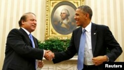 “Ishonamizki, Pokiston xavfsiz va farovon yashasa, bundan nafaqat shu davlat, balki mintaqaga ham, dunyoga ham birday foyda”, - dedi prezident Obama bosh vazir Navoz Sharifni qabul qilar ekan.