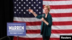 Democratic 2020 U.S. presidential candidate and U.S. Senator Elizabeth Warren speaks to supporters in Memphis, Tennessee, March 17, 2019.