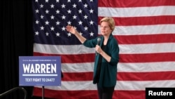 Democratic 2020 U.S. presidential candidate and U.S. Senator Elizabeth Warren speaks to supporters in Memphis, Tennessee, March 17, 2019.