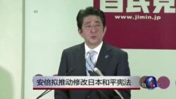 安倍拟推动修改日本和平宪法