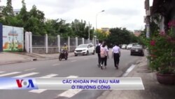 Các khoản phí đầu năm ở trường công