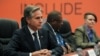 FILE - U.S. Secretary of State Antony Blinken looks on during the Asia-Pacific Economic Cooperation (APEC) summit, in Lima, Peru, Nov. 14, 2024.