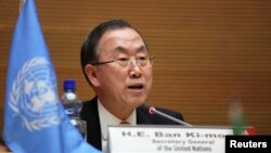 Babban Magatakardan Majalisar Dinkin Duniya Ban Ki-moon.