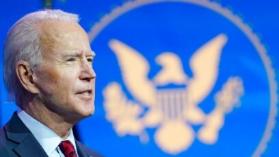 Tổng thống đắc cử Joe Biden phát biểu tại nhà hát Queen ở Wilmington, bang Delaware, ngày 8 tháng 12, 2020.