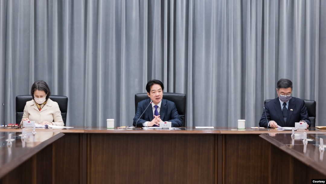 台灣總統賴清德週五召開今年度首次的國家安全高層會議，宣示將透過編列特別預算，讓今年度國防預算達到GDP 3% 以上的目標。 (台灣總統府提供)