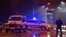 Police block off the area around the U.S. Embassy in Montenegro's capital Podgorica, Feb. 22, 2018. Local media say that an unknown assailant hurled a hand grenade toward the embassy around midnight local time (1100 GMT) and then killed himself with anoth
