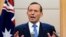 FILE - Australian Prime Minister Tony Abbott speaks during a press conference.