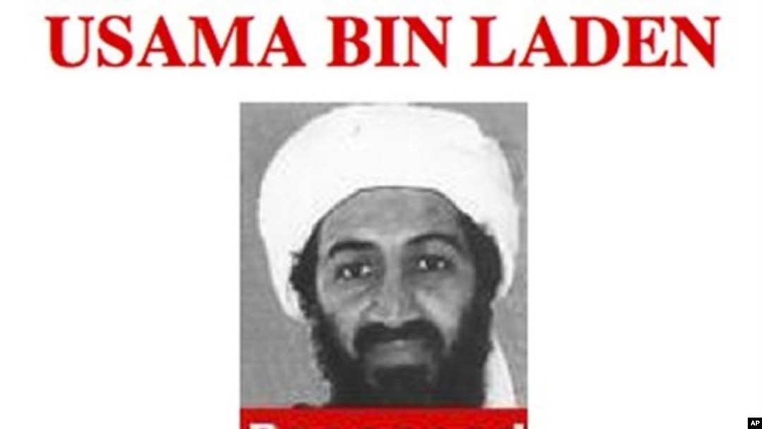 Photo of a section of a poster taken from the FBI website shows Osama bin Laden. Bin Laden, the face of global terrorism and mastermind of the Sept. 11, 2001 attacks, was tracked down and shot to death, May 2, 2011, in Pakistan by an elite team of U.S. fo