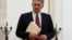 FILE - Russian President Vladimir Putin's spokesman Dmitry Peskov is seen at the Kremlin in Moscow, Russia, March 27, 2017.