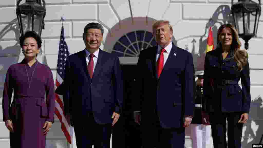 US President Donald Trump and China's President Xi Jinping meet at the White House