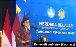 Menteri Keuangan Sri Mulyani. (FotoL Kemendikbudristek)