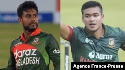 অফ স্পিনার মেহেদী হাসান মিরাজ এবং ডানহাতি পেসার তাসকিন আহমেদ