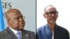 Mokonzi ya RDC Félix Tshisekedi (D) na mokokani wa ye ya Rwanda Paul Kagame.