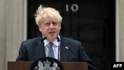 PM Inggris Boris Johnson yang mengundurkan diri dari jabatannya setelah kabinetnya dilanda serangkaian skandal. 