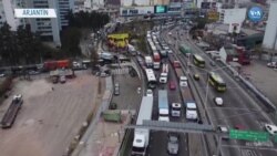 Arjantin’de Kamyon Sürücülerinden Protesto