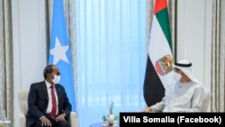 Madaxweyne Xasan Sheekh iyo Sheikh Mohamed bin Zayed Al Nahyan