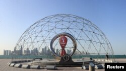 Đồng hồ đếm ngược đến World Cup 2022 ở Doha, Qatar