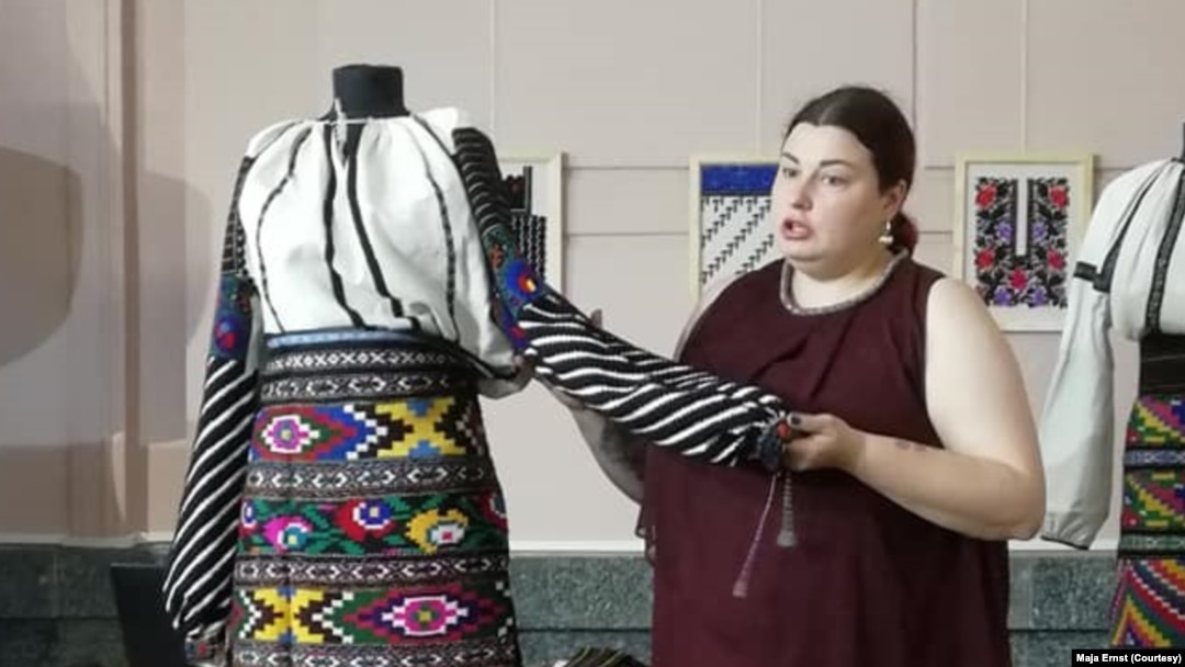 Maja Ernst u muzeju u Dnjepru (privatna arhiva)