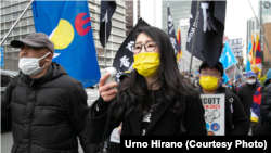 平野雨龙在日本呼吁国民关注香港现况。（图片来源：平野雨龙脸书网站）