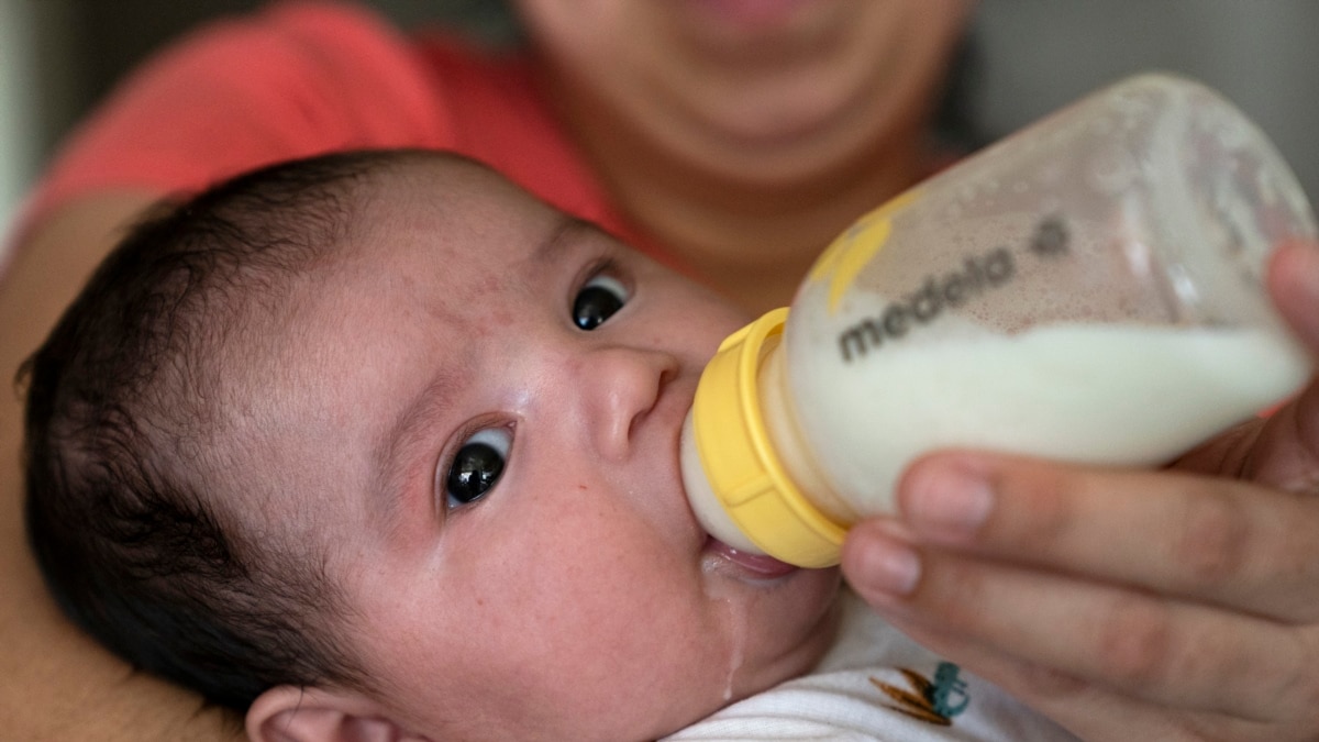 Baby formula production halted by storm