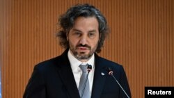 আর্জেন্টিনার পররাষ্ট্র, আন্তর্জাতিক বাণিজ্য ও উপাসনা মন্ত্রী সান্তিয়াগো আন্দ্রেস ক্যাফিয়েরো