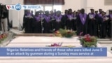 VOA60 Africa - Nigeria: Mass memorial service held for Ondo church attack victims