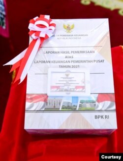 Laporan Hasil Pemeriksaan Atas Laporan Keuangan Pemerintah Pusat Tahun 2021. (Setpres RI)