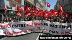 Protestos em Madrid, Espanha, contra a NATO. 26 de Junho 2022