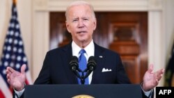 El presidente de EEUU, Joe Biden, ofrece declaraciones desde la Casa Blanca sobre decisión de la Corte Suprema sobre el derecho al aborto, el viernes 24 de junio de 2021.