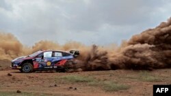 FILE: Representative illustration of auto rally. Taken during the Super Special Stage of Safari Rally Kenya 2022, the 6th round of the FIA World Rally Championship, in Nairobi, June 23, 2022.