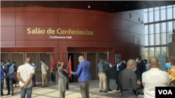 Sala de Conferências do Centro de Convenções de Talatona, Luanda onde decorre o julgamento