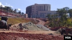 The Chinese built this parliament building in Mt. Hampden for US$200 million.