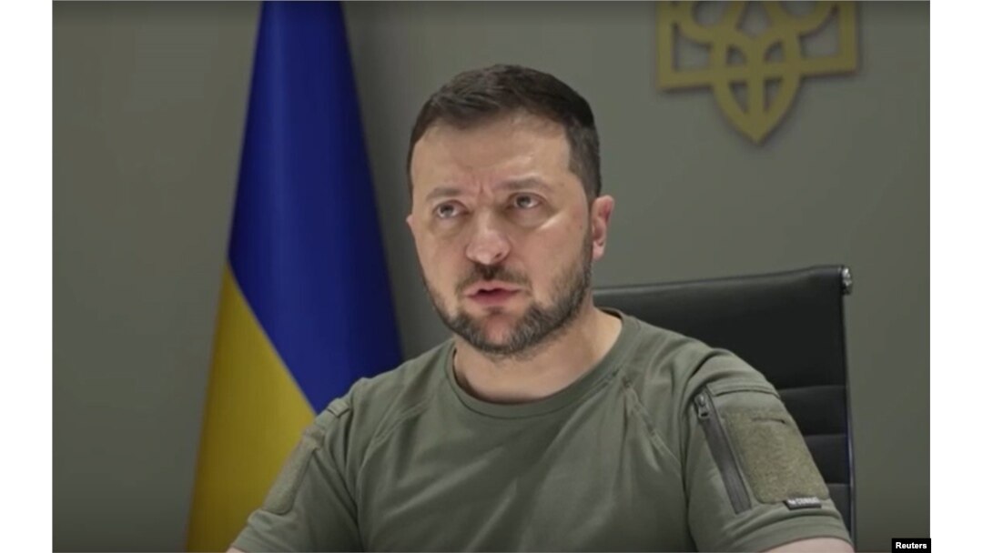 FILE - Ukrainian President Volodymyr Zelenskyy.