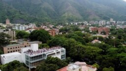 Vista deCaracas, Venezuela en el Día del Yoga 21 de junio de 2022. 