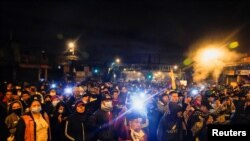 Indígenas provenientes de otras comunidades llegan a Quito luego de las protestas contra las políticas económicas y ambientales del presidente de Ecuador, Guillermo Lasso, en Quito, Ecuador, el 19 de junio de 2022. REUTERS/Johanna Alarcon