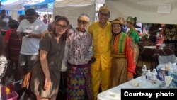 Jenni Jayes (Pitssburgh Downtown Partnership), Janni Morales (pembina/pengarah program), Mansur Arief (koordinator umum), Nani (penari) (dok: Indonesians in Pittsburgh)