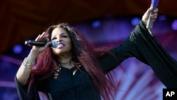 Chaka Khan performs during rehearsals for the annual Fourth of July Boston Pops Fireworks Spectacular, on July 3, 2022, in Boston.