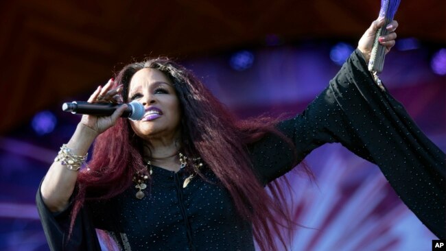 Chaka Khan performs during rehearsals for the annual Fourth of July Boston Pops Fireworks Spectacular, on July 3, 2022, in Boston.
